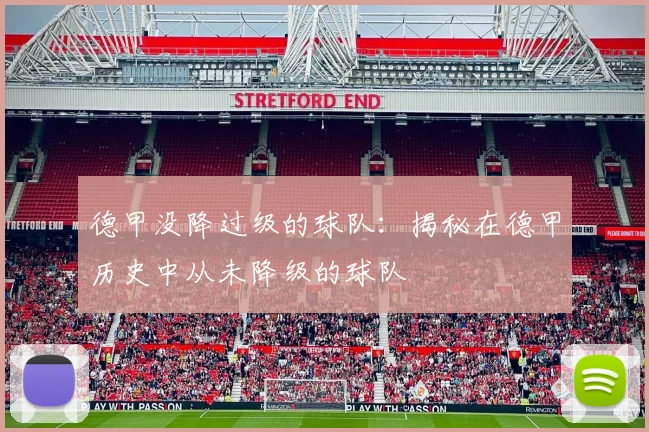 德甲没降过级的球队：揭秘在德甲历史中从未降级的球队